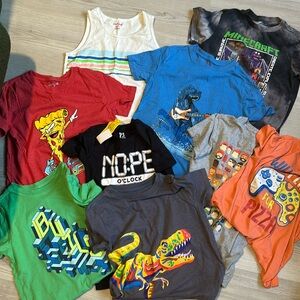 9 Boys T- Shirts (size 8)